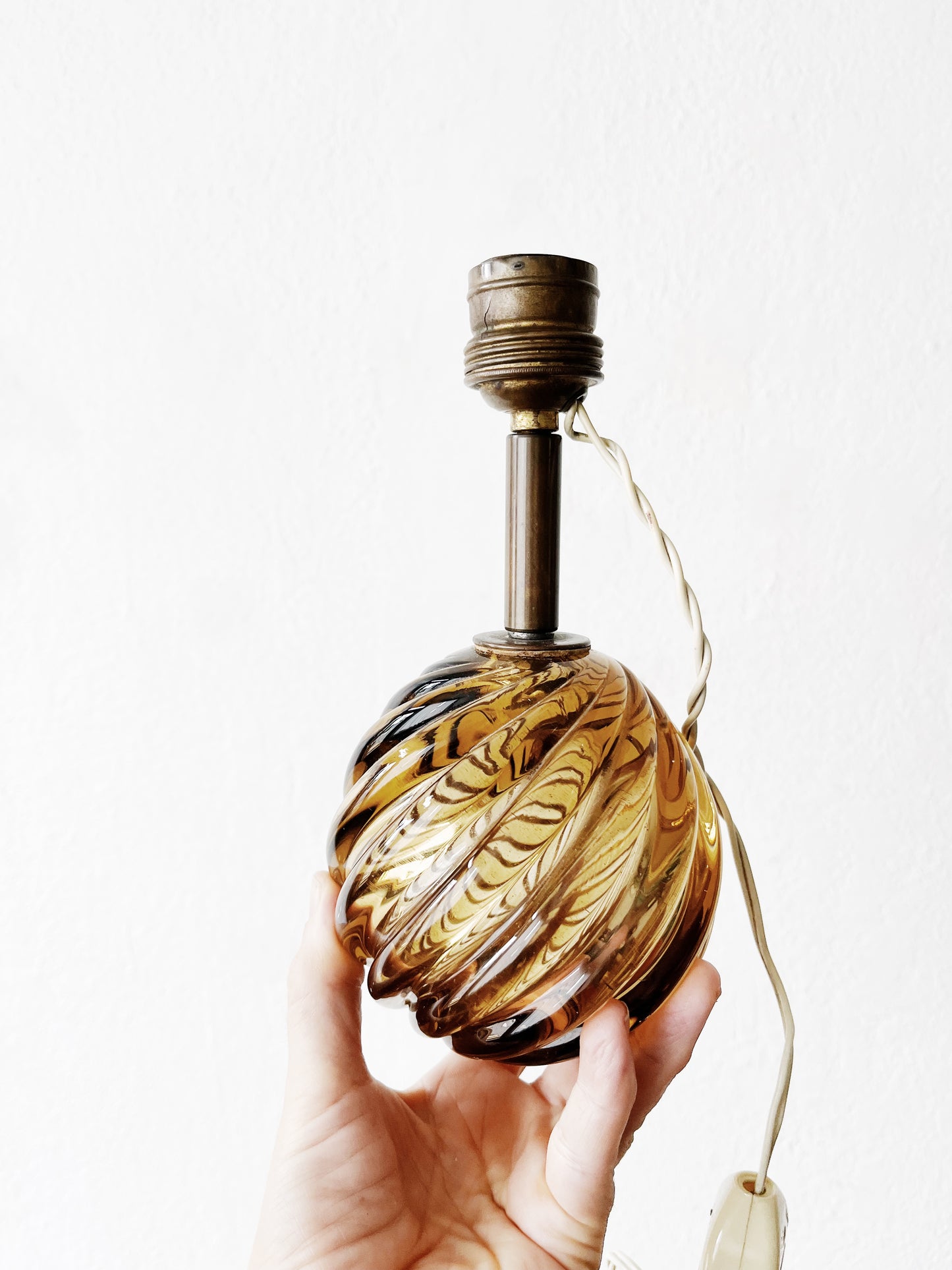 Petite Vintage Glass Lamp