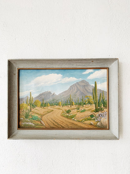 Vintage Desert Painting