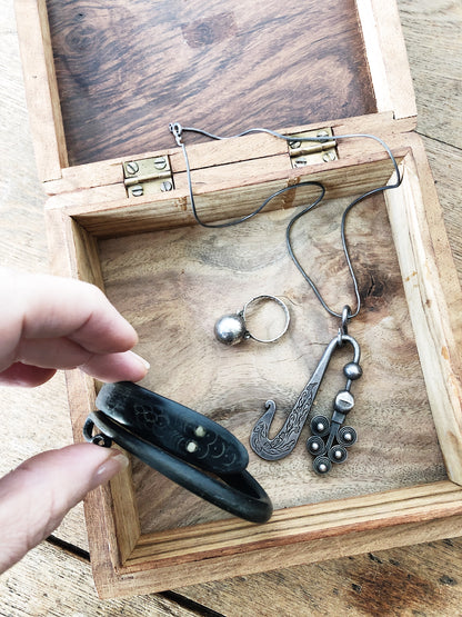 Vintage Sterling Ball Ring