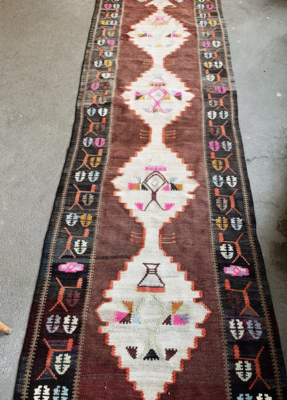 Vintage Kurdish Wool Kilim