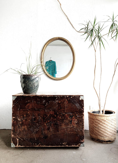 Antique Wood Trunk
