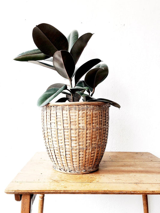 Large Vintage Floor Basket