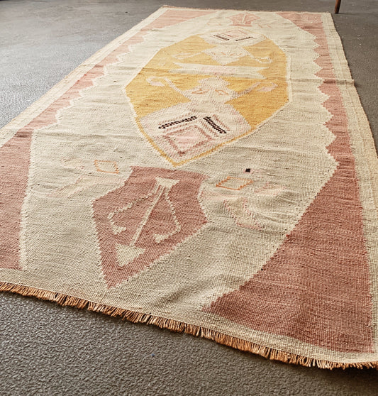 Vintage Wool Dhurrie Rug