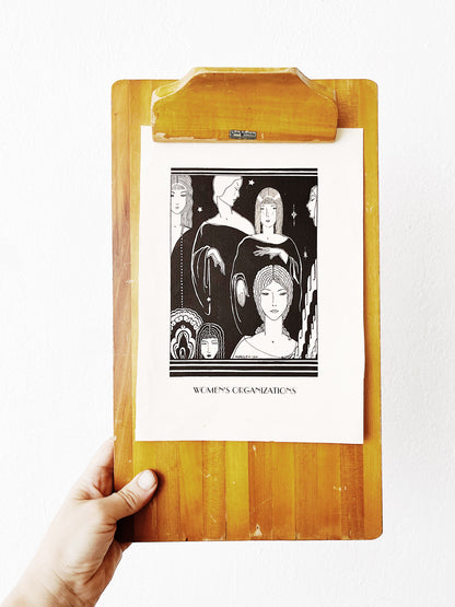 Antique Wood Clipboard