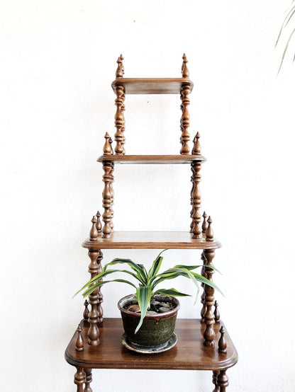 Tall Vintage Spindle Shelf