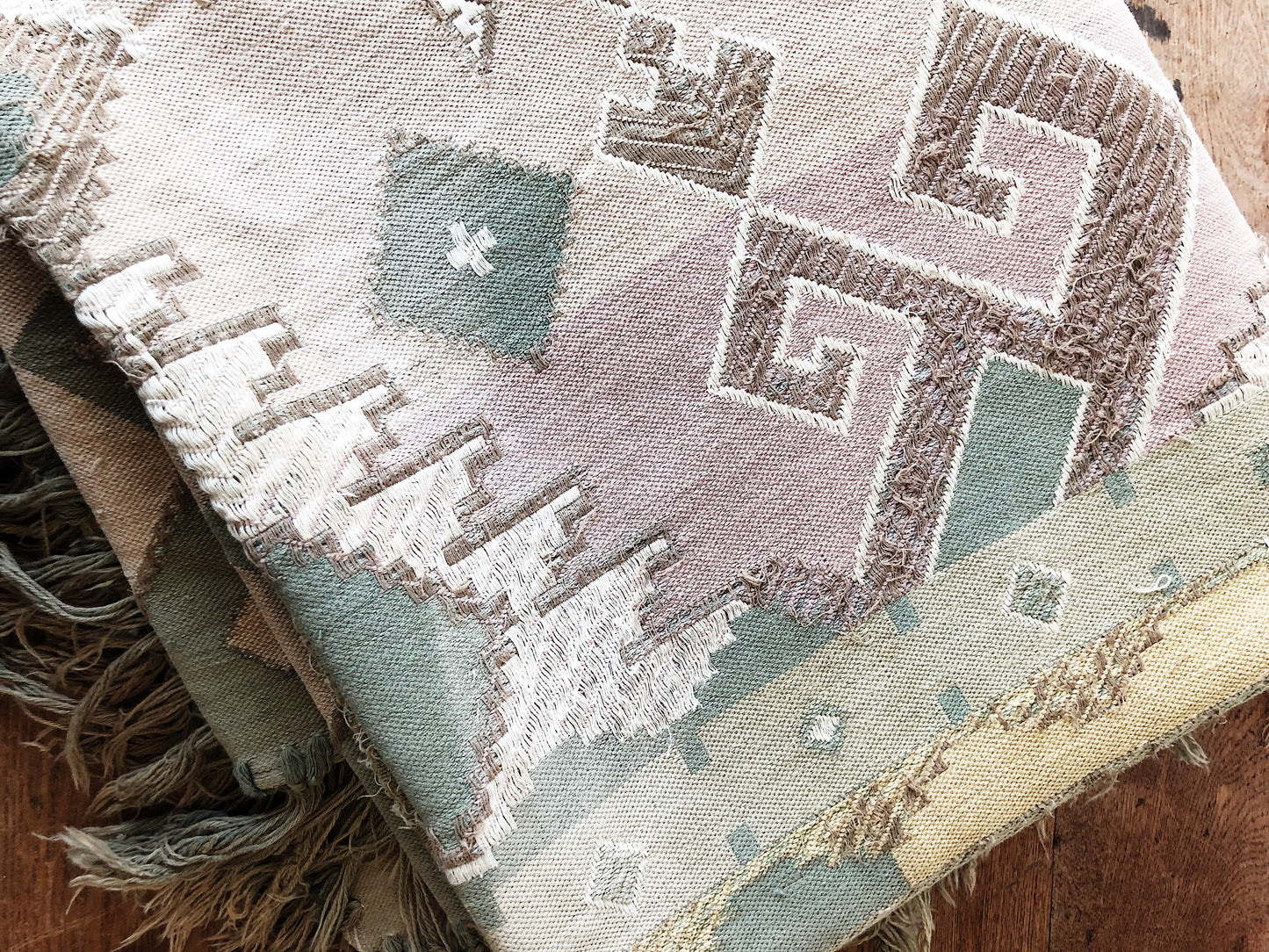 Stunning Cotton Woven Tapestry / Rug