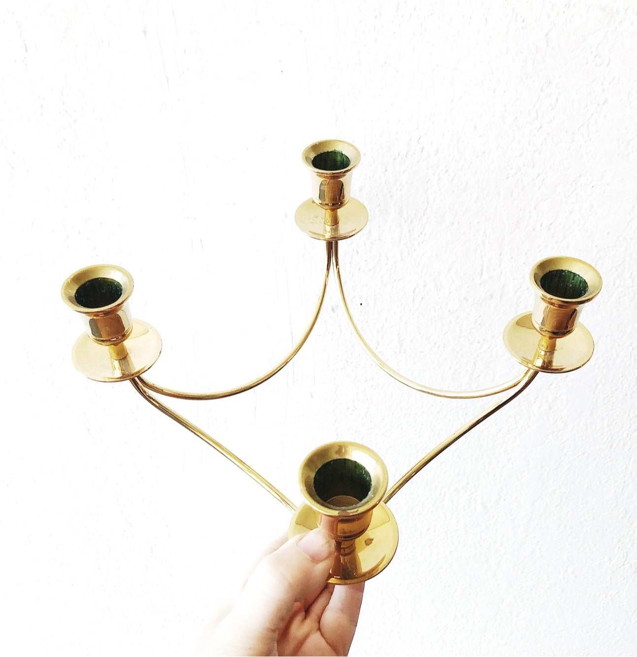 Mid Century Brass Candelabra