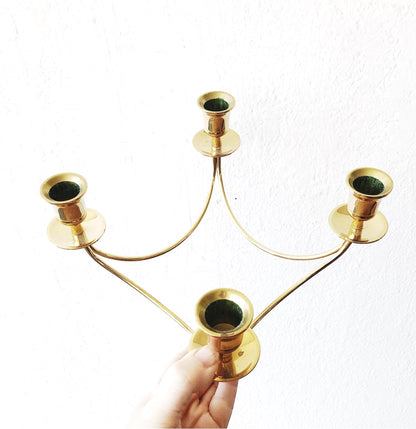 Mid Century Brass Candelabra