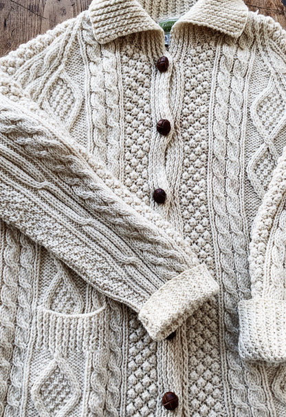 Vintage Wool Fisherman Sweater