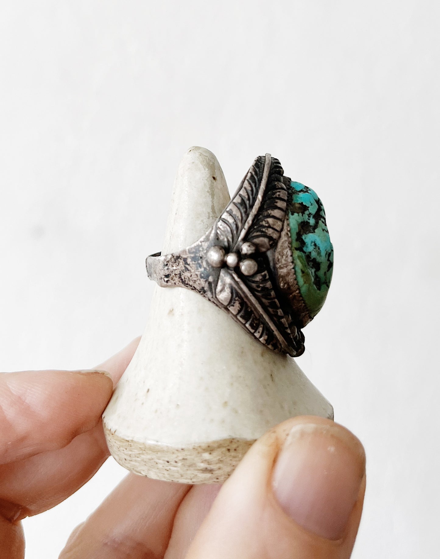 RESERVED Vintage Frank Guerro Turquoise Ring
