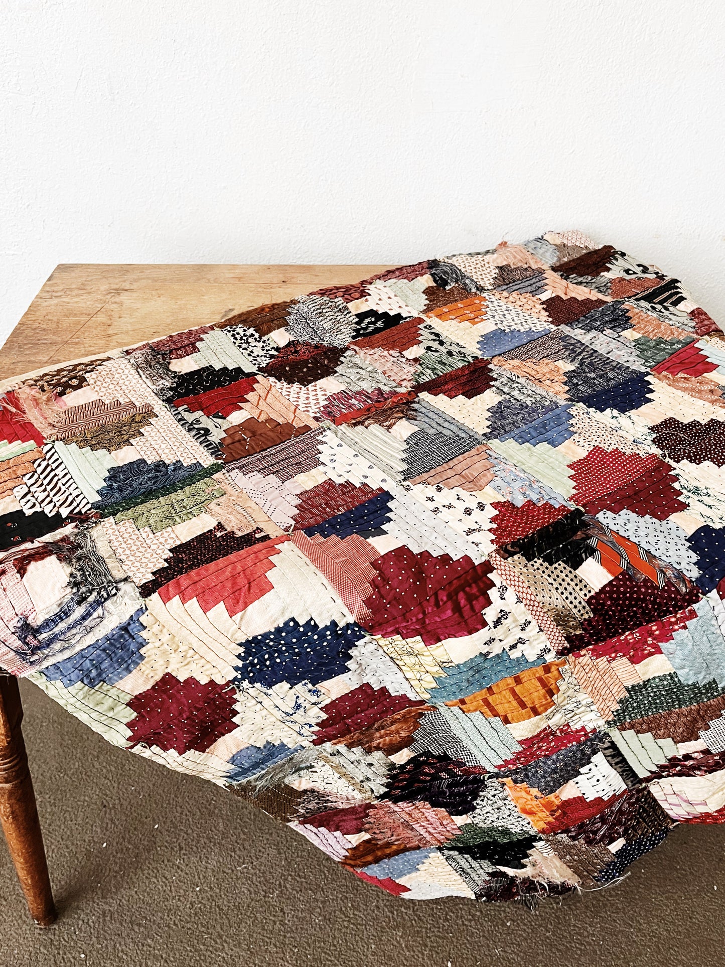 Antique Silk Quilt Hanging