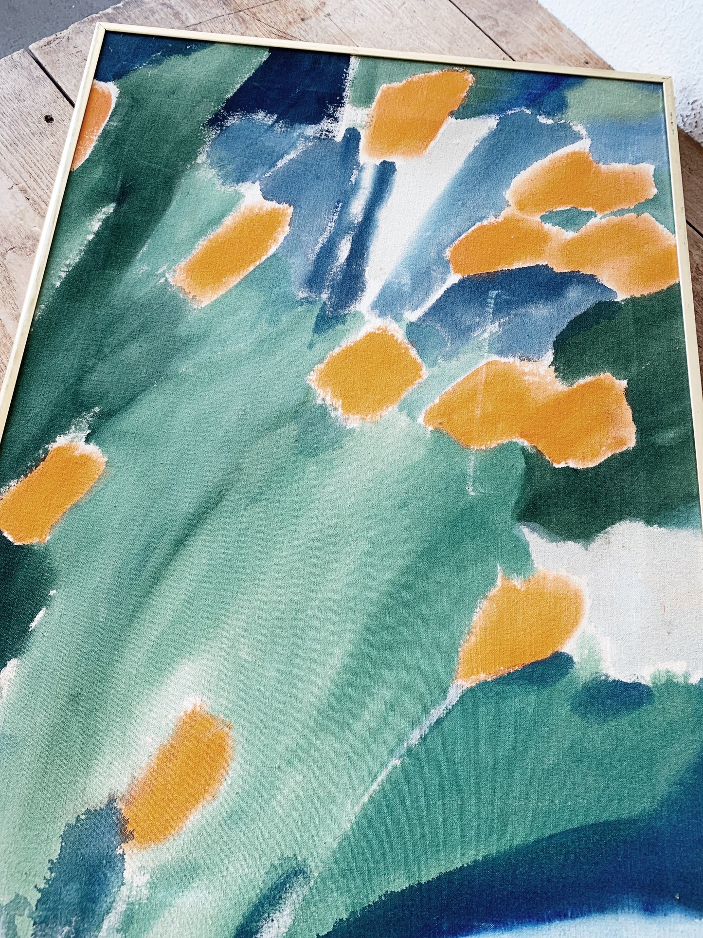Vintage Original Abstract Framed Painting