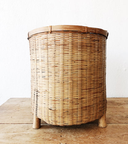 Oversized Bamboo Floor Planter