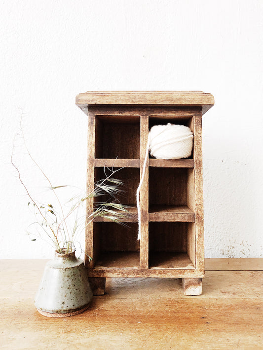 Primitive Wood Cubby
