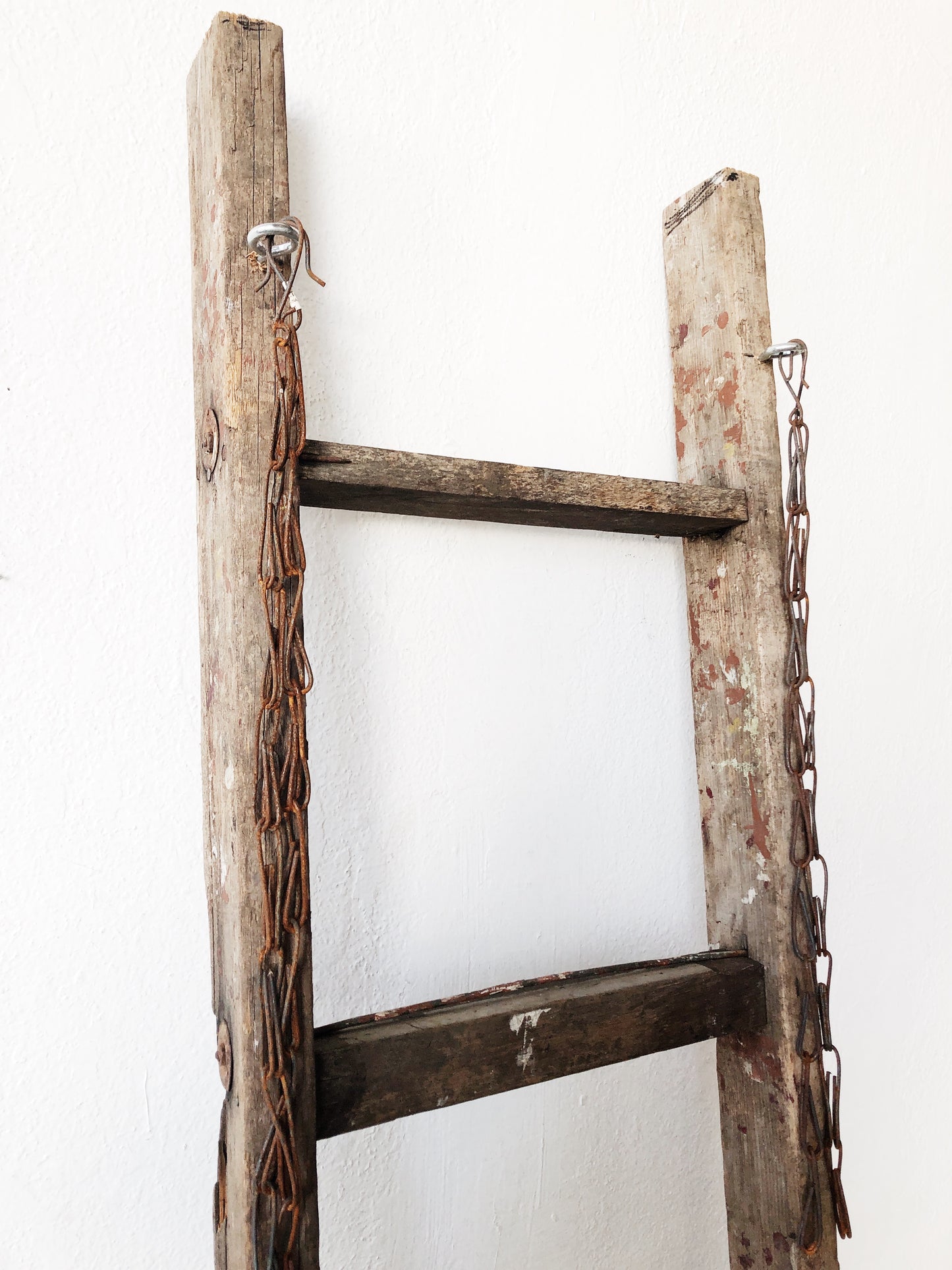 Vintage Industrial Rustic Blanket Ladder