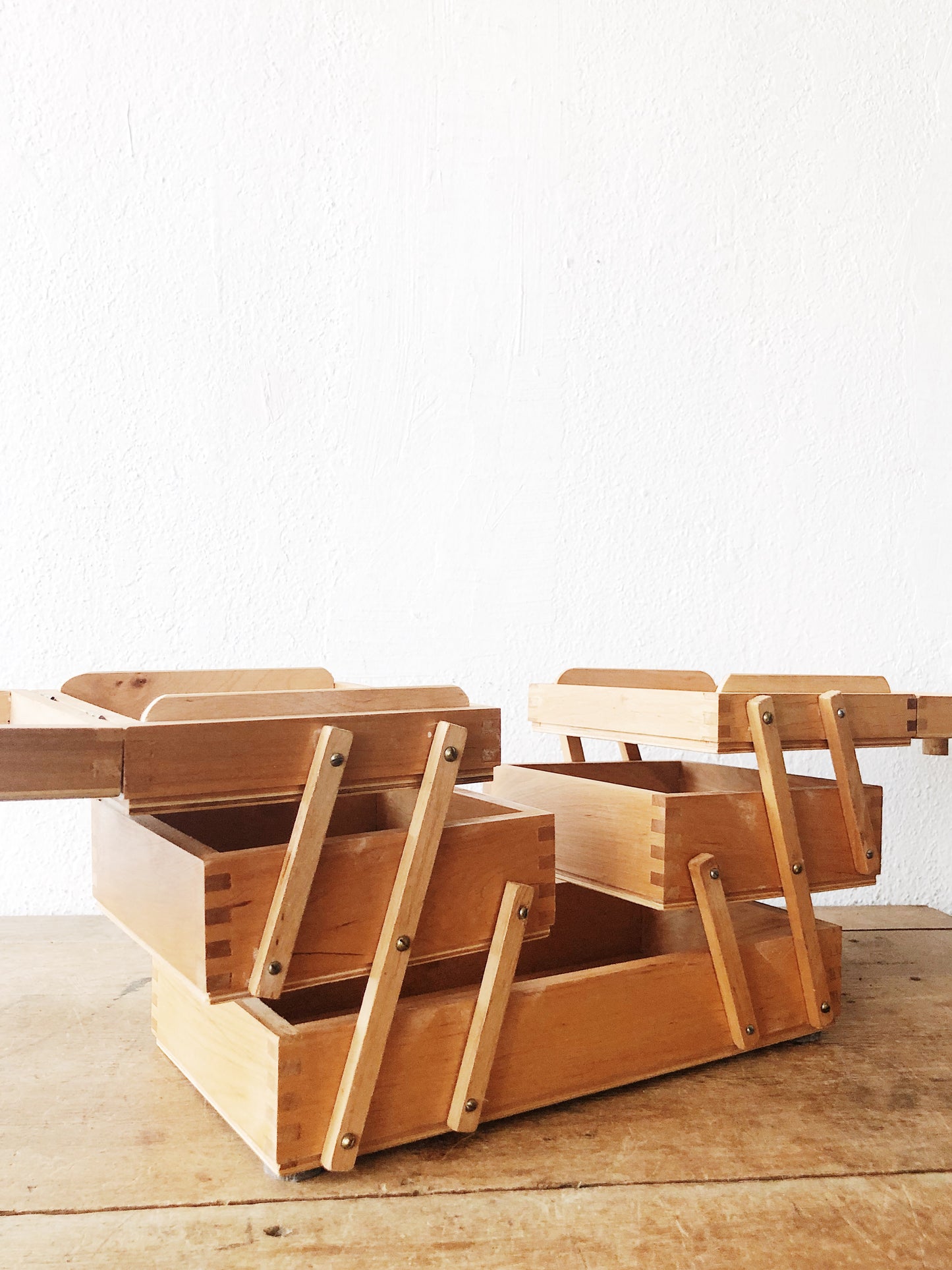 Vintage Expanding Sewing Box