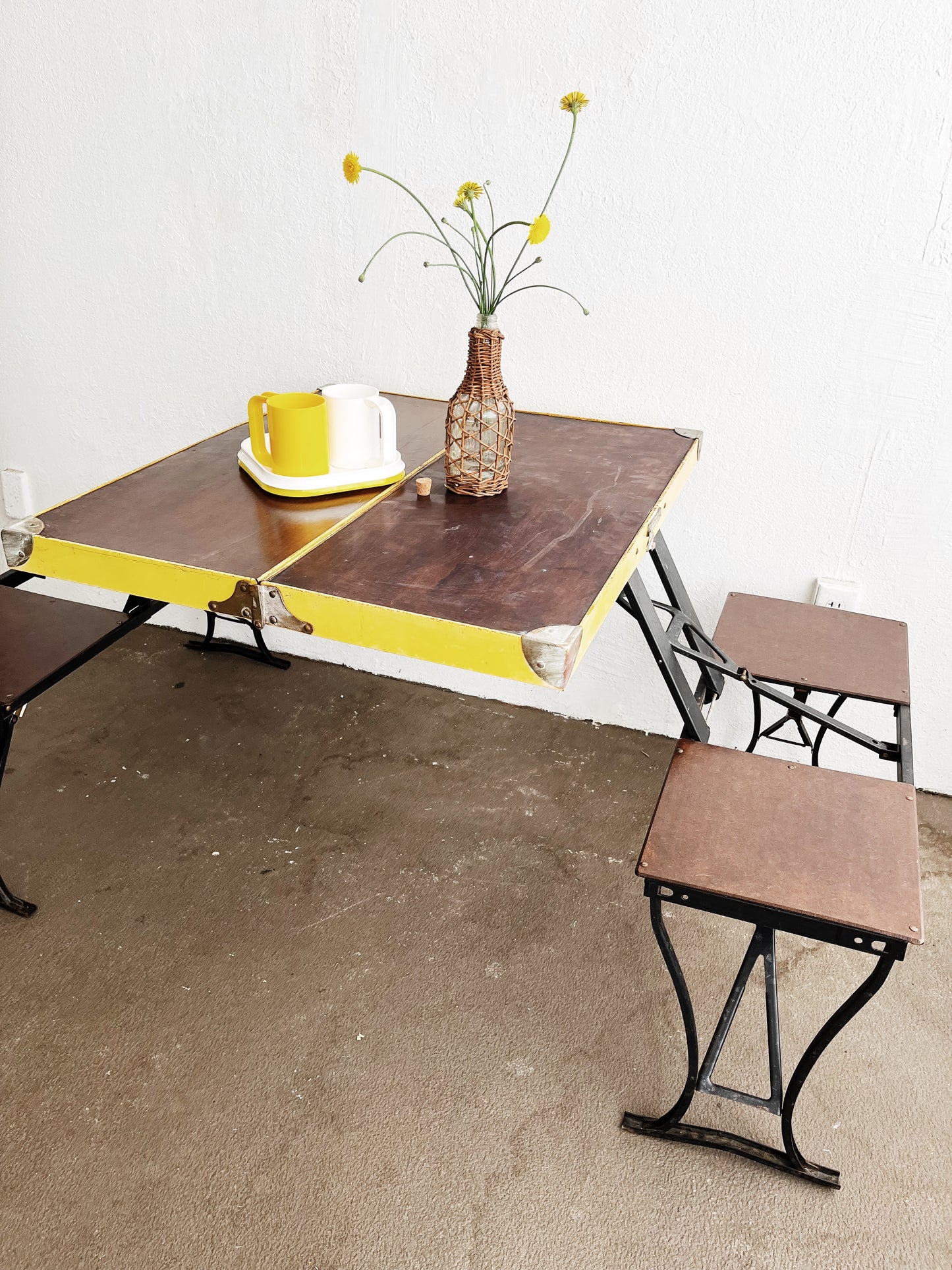 Vintage Folding Picnic Table