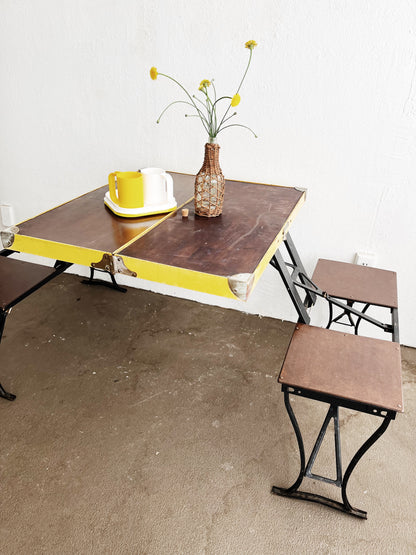 Vintage Folding Picnic Table