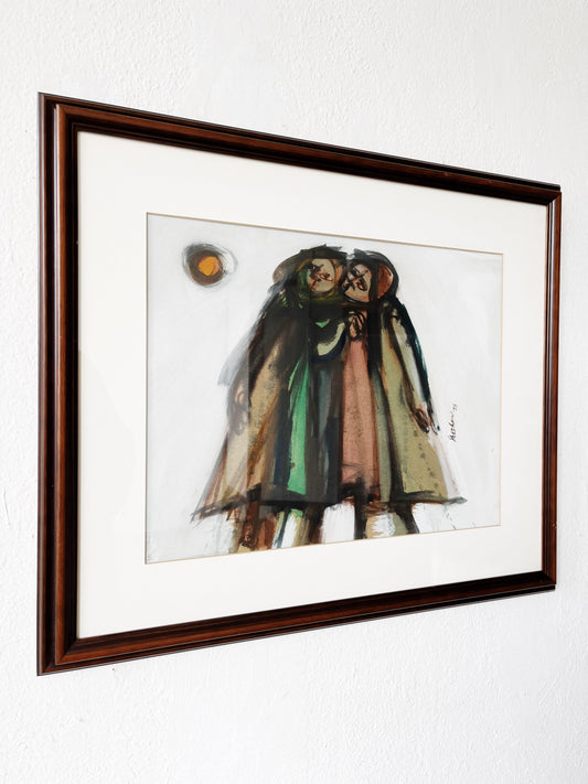 Vintage Evelyn Sheehan Watercolor Painting