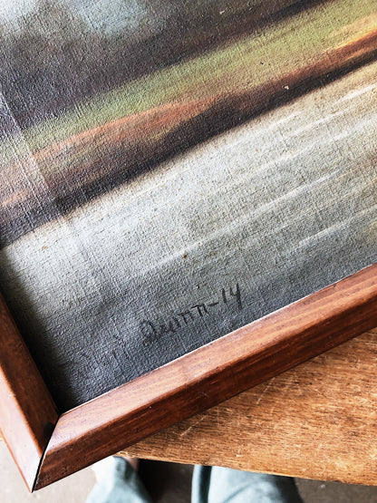 Antique 1914 Oil Painting