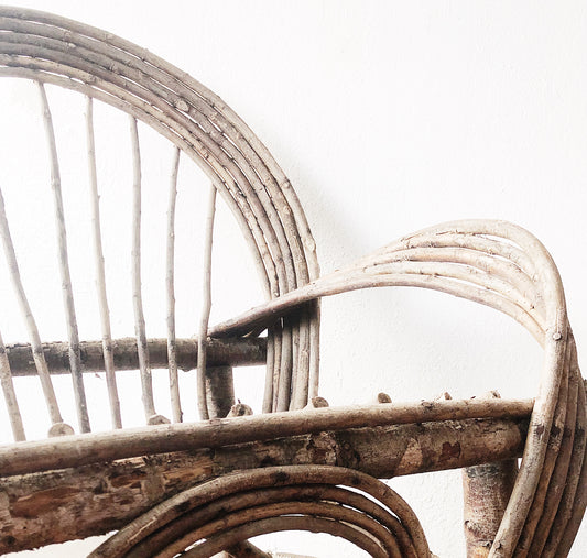 Vintage Bentwood Twig Rocking Chair