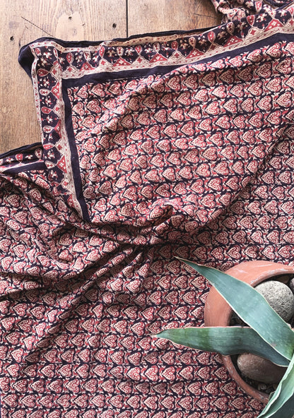 Vintage Cotton Tapestry Tablecloth