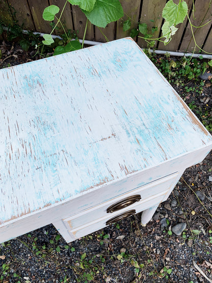 Small Vintage Wood Desk / Side Table