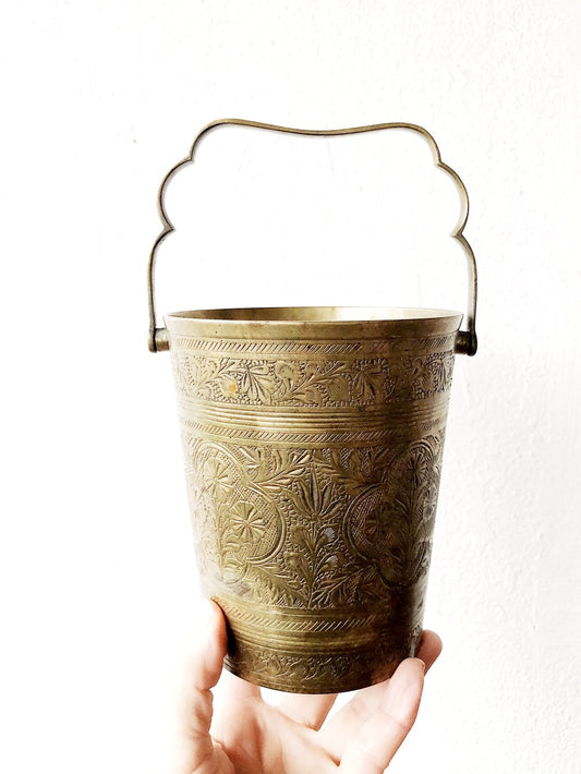 Vintage Brass Bucket
