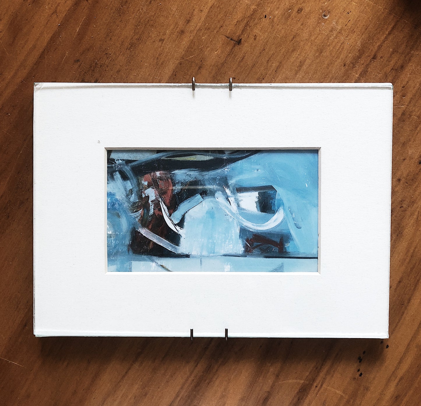 Vintage Framed Abstract Litho