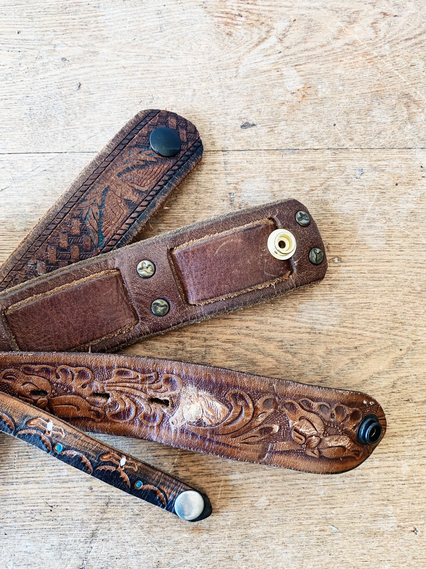 Vintage Leather Cuffs