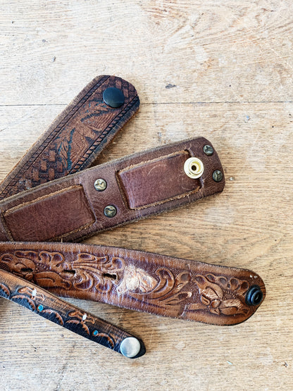 Vintage Leather Cuffs