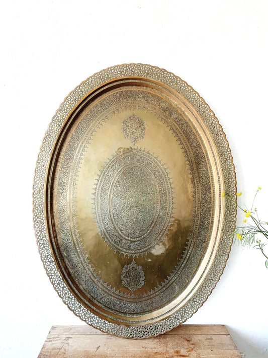 Extra Large 1970’s Bedouin Solid Copper and Brass