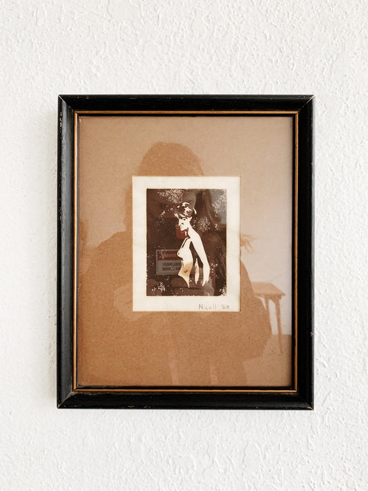 RESERVED Original Vintage Framed Etching