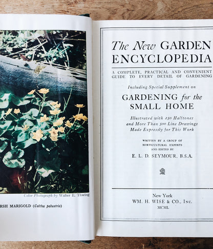 Vintage 1930s Leatherbound Gardening Encyclopedia