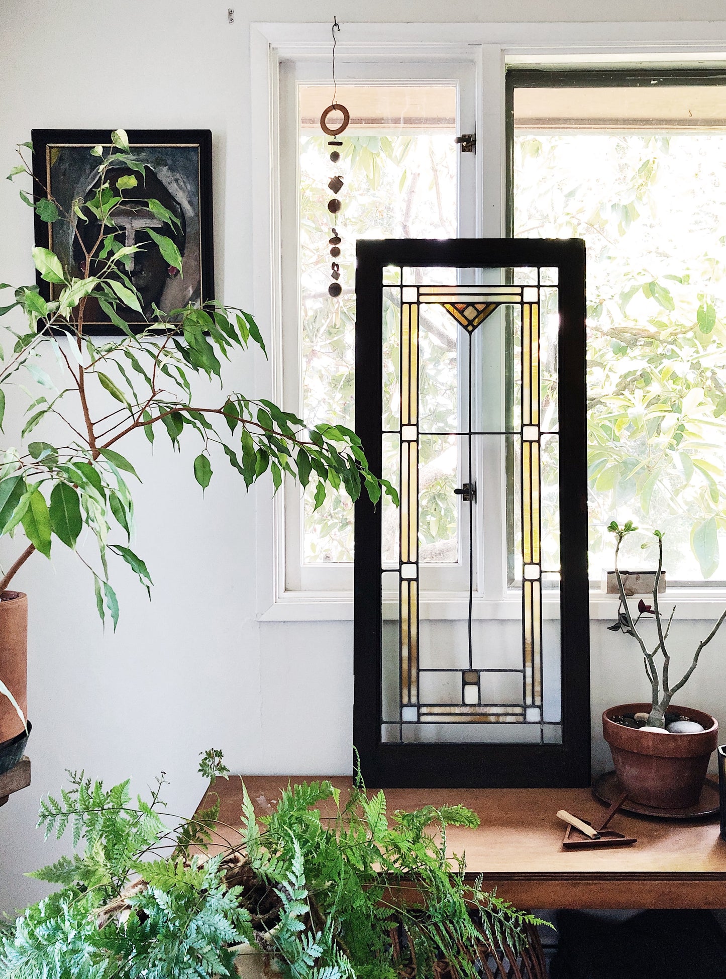 Antique Stained Glass Window