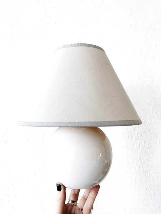 Vintage Orb Ceramic Lamp with Shade