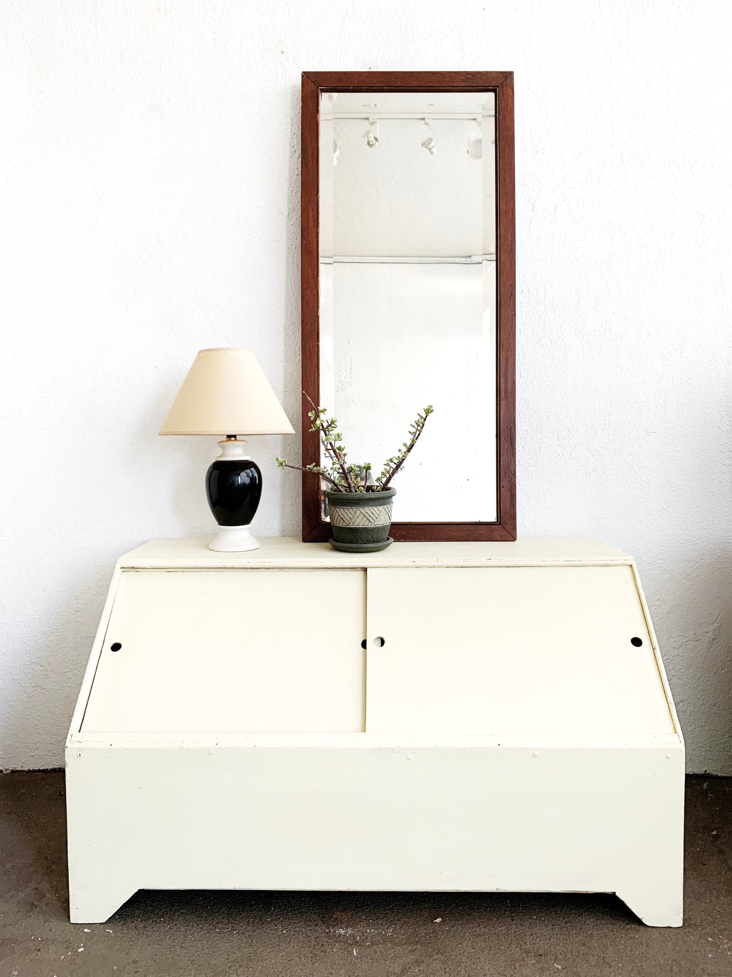 Vintage Handmade Ply Storage Cupboard