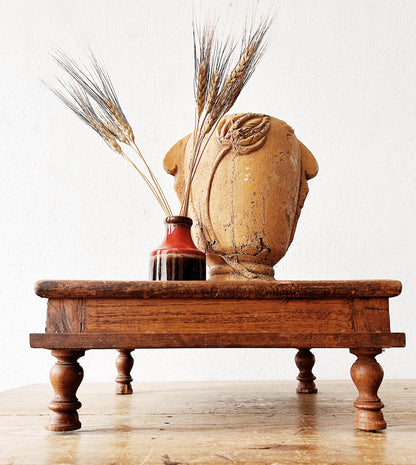 Vintage Wood Short Table