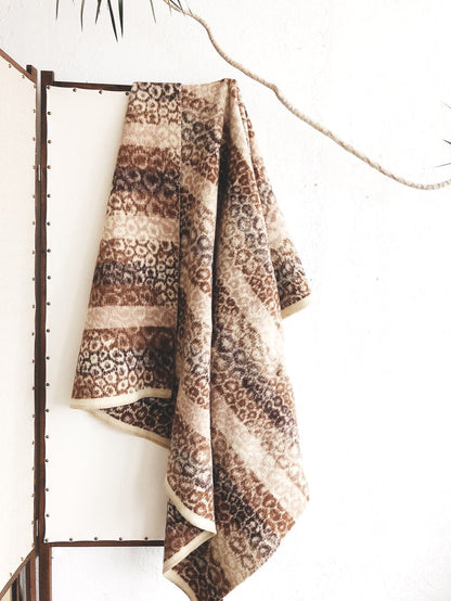 Vintage Alpaca Wool Blanket