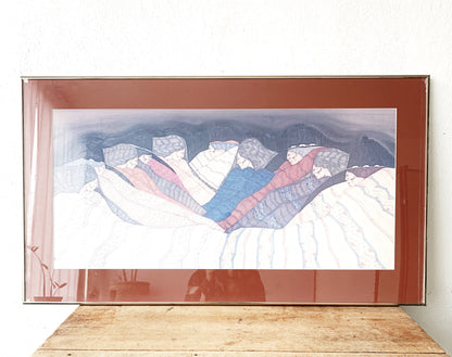 Large Vintage Framed Art Print