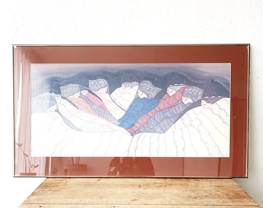 Large Vintage Framed Art Print