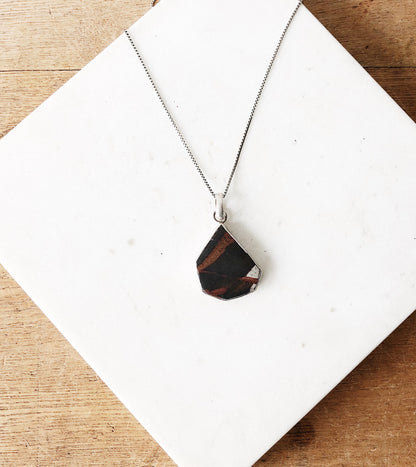 Vintage Modernist Stone Pendant