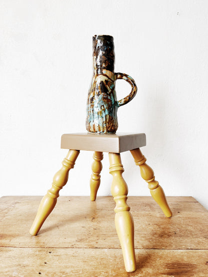 Vintage Drip Glazed Pitcher