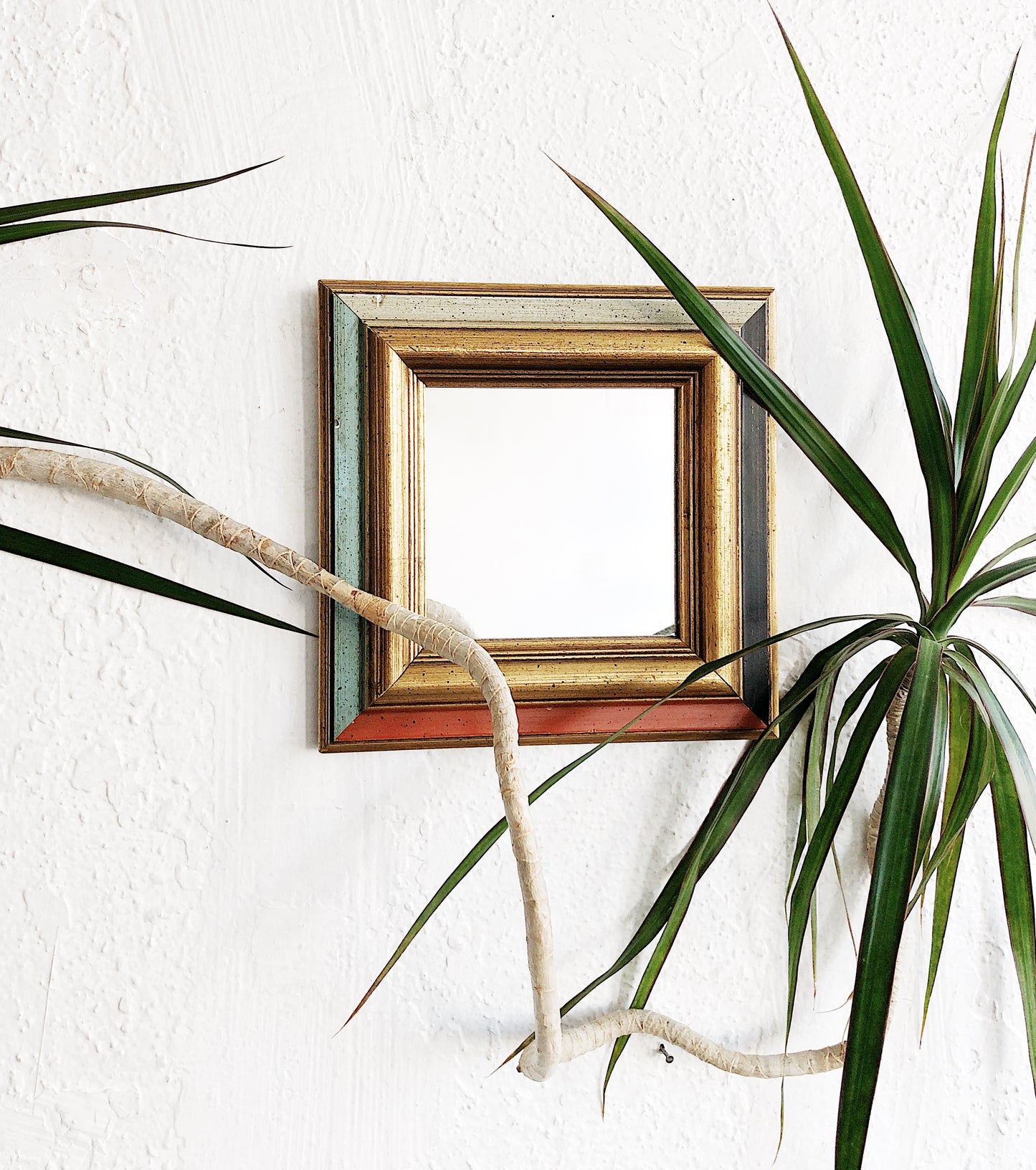 Mid Century Colorblock Mirror