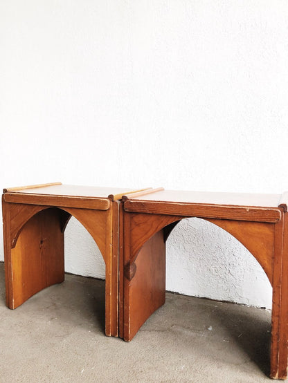 Handmade Arched Stool or Table
