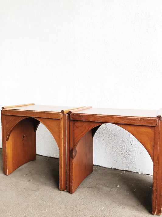 Handmade Arched Stool or Table