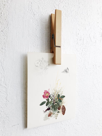 Pair Vintage Oversized Wall Clothespins