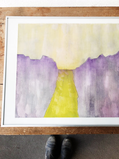 Original Abstract Encaustic Mix Media Artwork