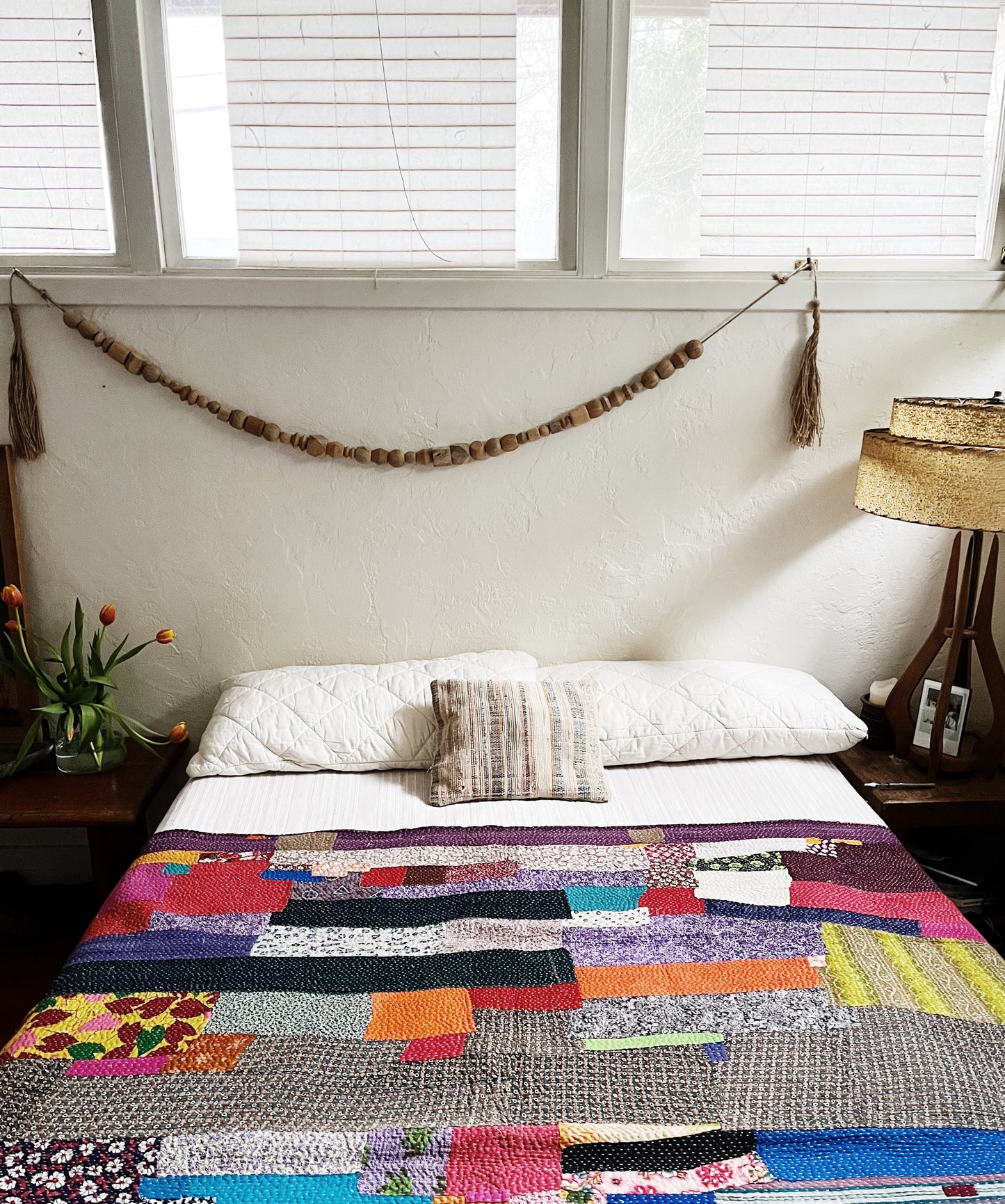 Handmade Cotton Kantha Quilt