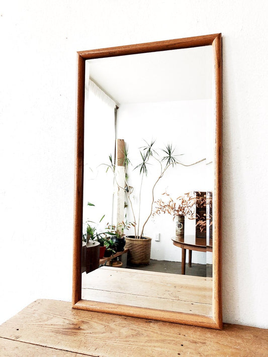 Vintage Simple Wood Framed Mirror